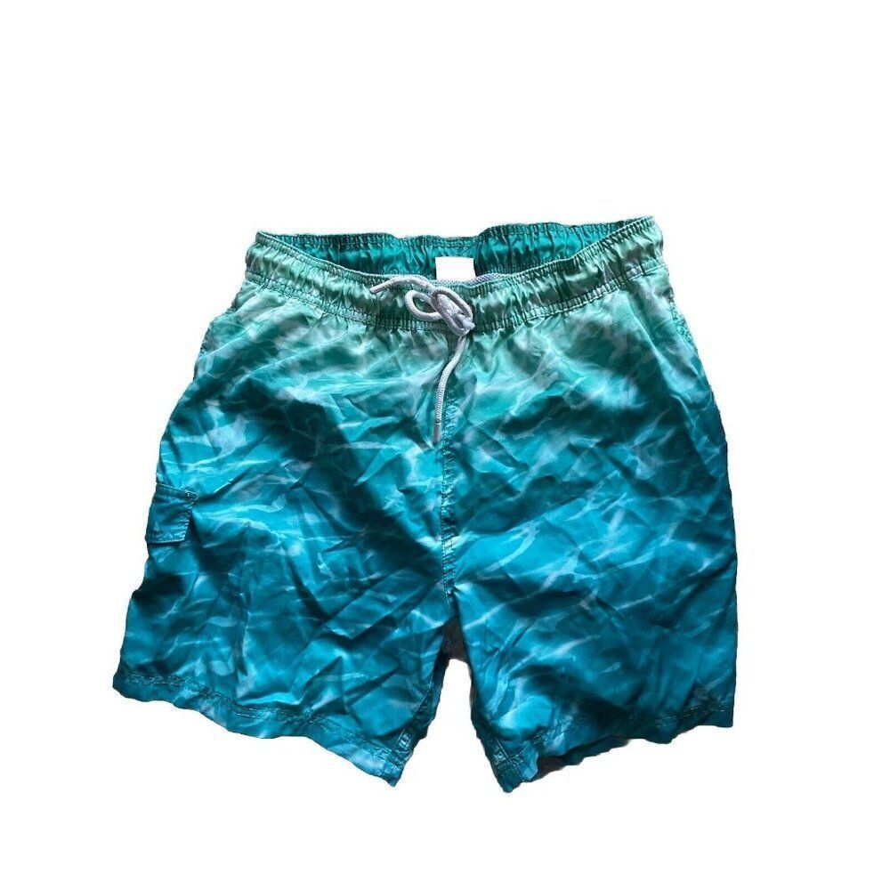 U.S. Apparel Swim Trunks XL Mens Turquoise Water Blue